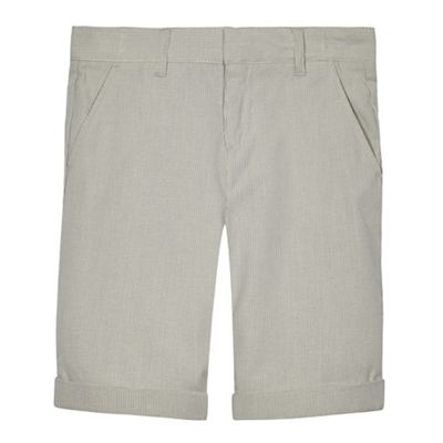 Boys' grey pinstripe shorts